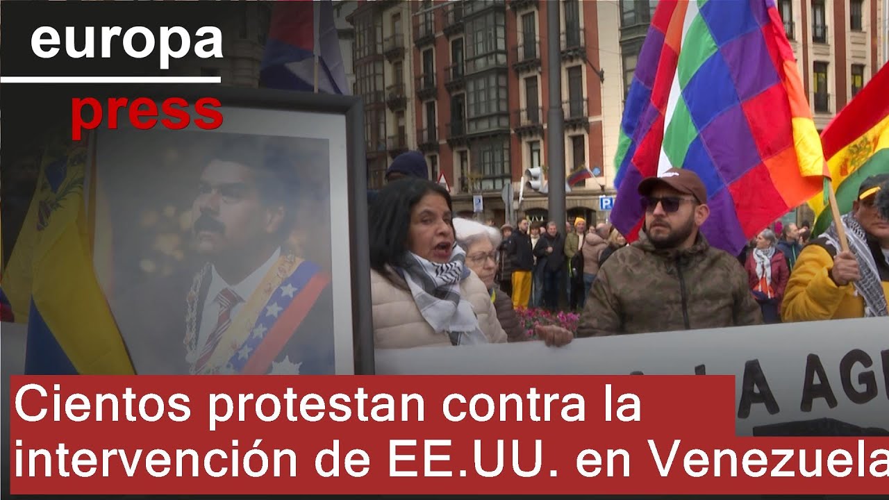 Cientos de personas se manifiestan contra el "ataque" de EEUU a ...