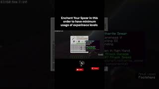 Best Enchantments for Spear Under 35 seconds in Minecraft
