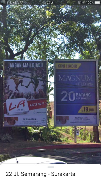 Billboard Rokok LA Lights & Dji Sam Soe Magnum Mild - 20 Bungkus Per Batang (2019)