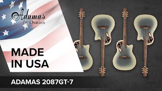 FEATURES 🇺🇸 ADAMAS by Ovation 2087GT-7-G Reverse Beige Burst 🎸✨