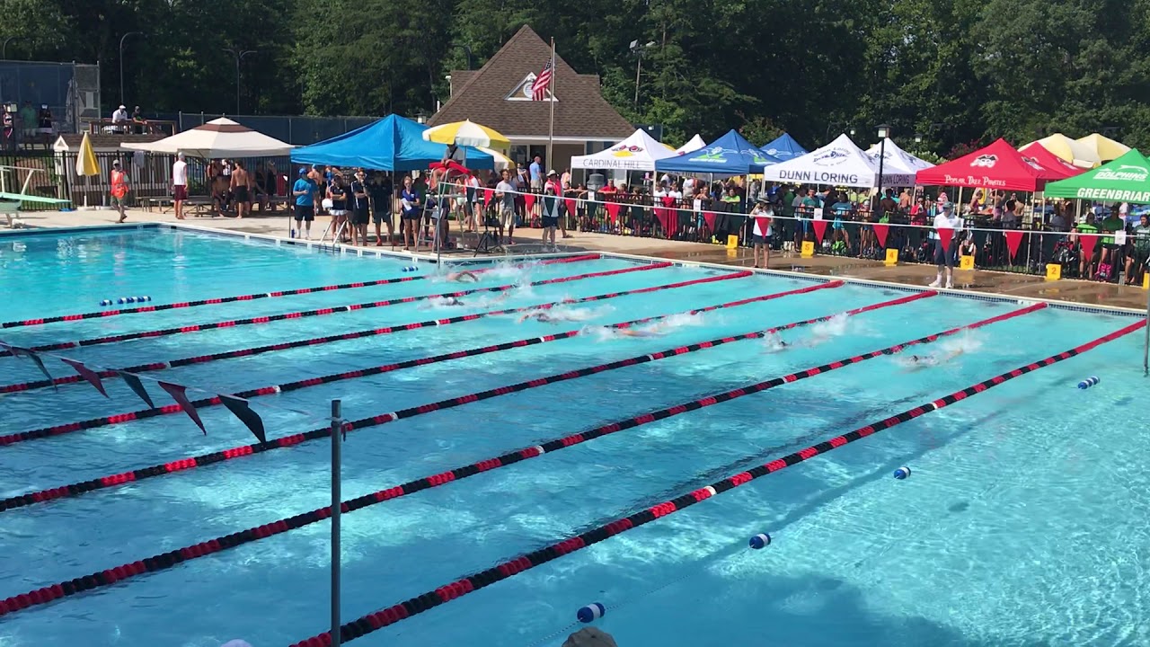 2018 Division 5 Divisionals: 13-14 Girls 50m Free Heat 2
