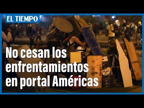 Nueva noche de desmanes en el portal Américas | El Tiempo