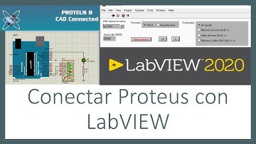 ¿Cómo conectar un circuito de Proteus con LabVIEW?