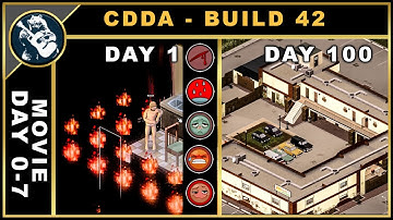 Movie: First Week - I Survived Project Zomboid 100 Days - CDDA Build 42