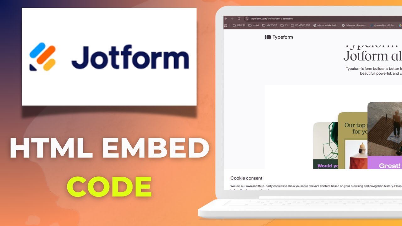 How to Get Jotform HTML Embed Code - YouTube