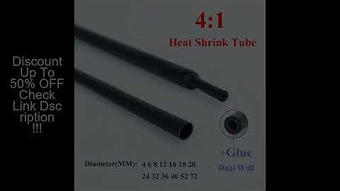 1M/lot 4:1 Thermoretractile Heat Shrink Tube With Glue Heat Shrinkable Tubing Dual Wall Tubing Diame