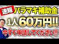 【速報】一人社長でも60万円貰える「最強の補助金」が遂に出ました!!個人事業・経営者の方は今すぐ申請してください!!