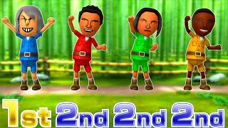 Wii Party U Minigames - Jasper Vs Daisuke Vs Jeff Vs Yuehua (Hardest Difficulty)