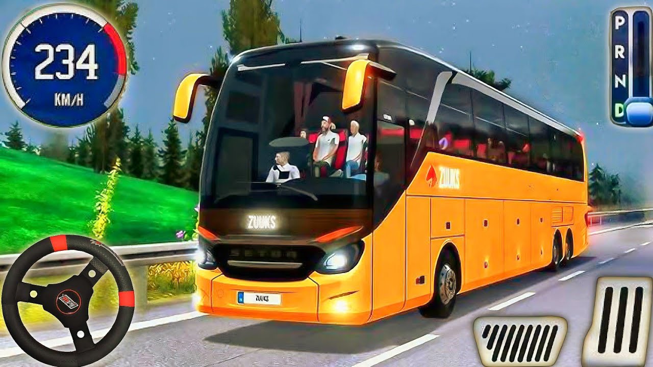 Offroad Bus Driving Simulator 3D - Mountain Uphill Coach Bus Driver - Android GamePlay