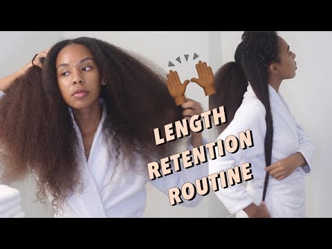 Updated Length Retention Regimen Natural Hair Routine For Type 3b 4c Hair