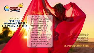Laundry and Tan Connection FREE Tan Weekend Fall 2025 Video