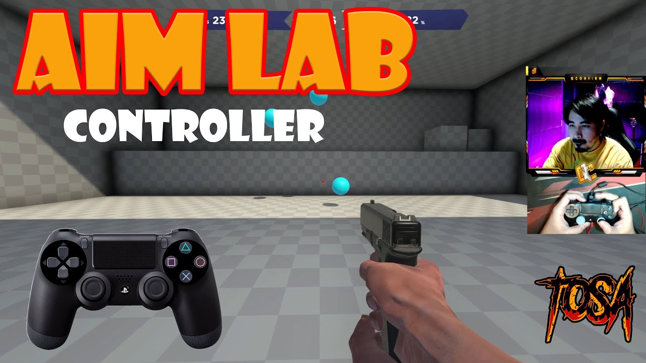 AIM LAB CONREOLLER Day 1 ลองฝึกดูหน่อยจะเก่งขึ้นไหมนะ - YouTube