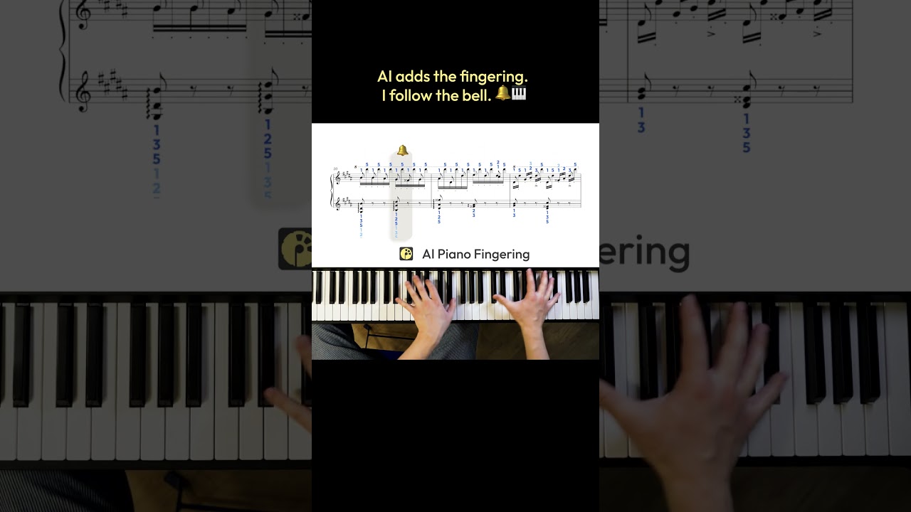 AI Piano Fingering Demo — 🎹 Liszt’s La Campanella
