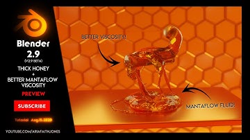 Thick Honey + Better Fluid Viscosity | Mantaflow Liquid | 4K PREVIEW