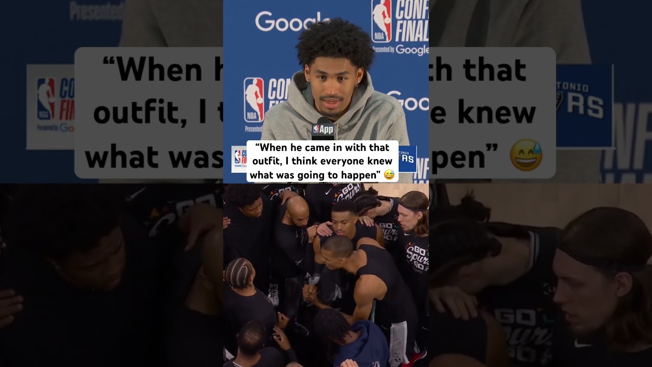 Dylan Harper on Wemby’s pregame outfit