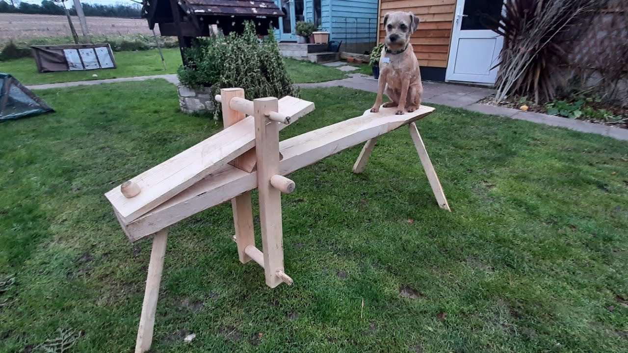 make a shave horse, out of a single piece of Ash. 