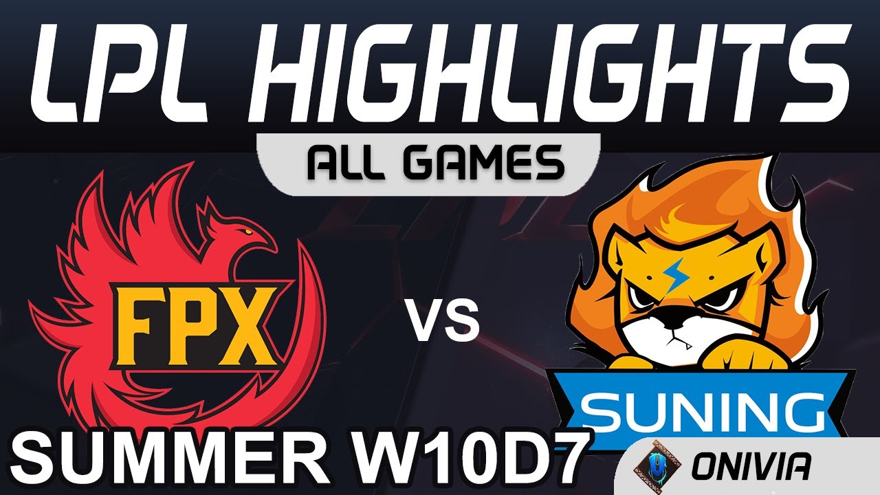 FPX vs SN Highlights ALL GAMES LPL Summer Season 2020 W10D7 FunPlus Phoenix vs Suning by Onivia
