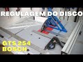 Como regular o disco da Serra Circular de Bancada GTS 254 BOSCH e fazer cortes precisos