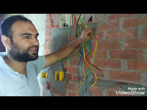 سحب أسلاك كهرباء شقة