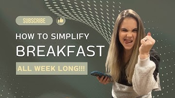 HOW TO SIMPLIFY BREAKFAST FOR THE WHOLE WEEK | THIS ONE SMALL STEP MAKES A HUGE DIFFERENCE!