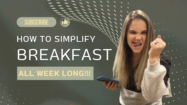 HOW TO SIMPLIFY BREAKFAST FOR THE WHOLE WEEK | THIS ONE SMALL STEP MAKES A HUGE DIFFERENCE!