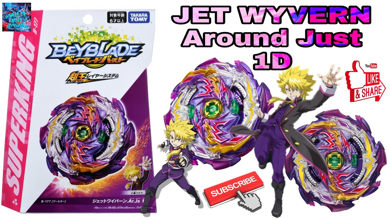 B-177 | Jet Wyvern Around Just 1D | Rubber & Free Spin Gimmick | Youtube Shorts | Wakiya Is Back