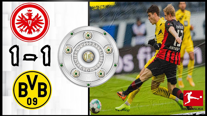 Eintracht Frankfurt 1 - 1 Borussia Dortmund: All Goals & Extended Highlights