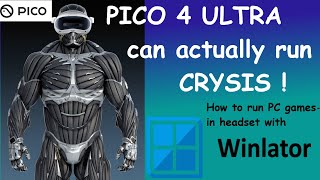 The Pico 4 Ultra can *actually* run Crysis- Winlator is amazing!
Showing how to setup Winlator 10.0 beta running in the Pico 4 Ultra with xbox one bluetooth controller and mouse and keyboard.
00:00 Winlator setup explained
10:06 Crysis setup
13:55 Crysis gameplay
17:26 more info
**TO SEE MY RESULTS OF GAMES TESTED- CHECK PINNED YOUTUBE COMMENT :) **
Winlator has certainly tested my patience this past week, trying every combination of winlator forks, turnip drivers, dxvk versions, box64 versions, you name it.
if you just want to play games with a connected gamepad like the xbox or playstation 4 controller- stick with winlator 10.0 beta, selecting the latest versions of the pre included drivers for dxvk or dxd3d IT JUST WORKS! (this is such a relief)
https://github.com/brunodev85/winlator/releases
(click the assets drop down to see the link to apk)
now, if you want full PC mouse and keyboard support, that actually lets you press ESC key, you will need to use the Coffin Colors fork here
https://github.com/coffincolors/winlator/releases
direct link if you struggle to find it on the page
https://github.com/coffincolors/winlator/releases/download/Winlator-7.1.3x-Cmod-GLIBC-v11R2/Winlator_7.1.3x_Cmod_GLIBC_v11R2.apk
For Coffin Colors fork, you NEED to use graphics driver turnip 24.3.0.8
and select the dx wrapper as dxvk version 2.4.1, anything else with be buggy.
my controller profile for the xbox bluetooth controller https://drive.google.com/file/d/1iC1LYSFOLxjxzoOooHZ6BRFO3wqumbHQ/view?usp=sharing
depending on the game, some will not work running the exe from install directory copied from PC (fallout 3 for example) so in that case you will need to install the game from within winlator.
its also worth installing wine gecko and wine mono from the winlator start menu, these are needed for games like batman Arkham asylum to launch (dot net from gecko)
batman Arkham games also require you have physx installed in winlator, which you will need to source manually.
while you can sideload the same winlator apks to meta quest 3, as of v72 and v74, all combos of turnip drivers I have tried do not work at all, they only work with quest 2, which does not have enough performance, you absolutely need turnip drivers for any hope of emulation performance and actually getting decent render and not full bugged image
there are many forks but the main ones you can try are
winlator 10 beta,
winlator frosty
winlator glibc
winlator coffin color
blurb for Google.
run windows games standalone VR
run windows games on android
winlator container setup
windows emulation for VR
crysis
standalone VR
drm free games
how to setup Winlator Pico
picoXR
Pico 4
Pico 4 ultra
pc games on meta quest 3
pc games on Pico 4
pc games on Pico 4 ultra The Pico 4 Ultra can *actually* run Crysis- Winlator is amazing!