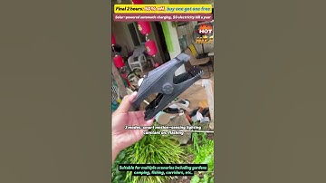 New solar clip light, use it anywhere you go, no electricity cost all year round.