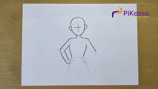How to Draw a Poses Hand on Hip Easy step by step