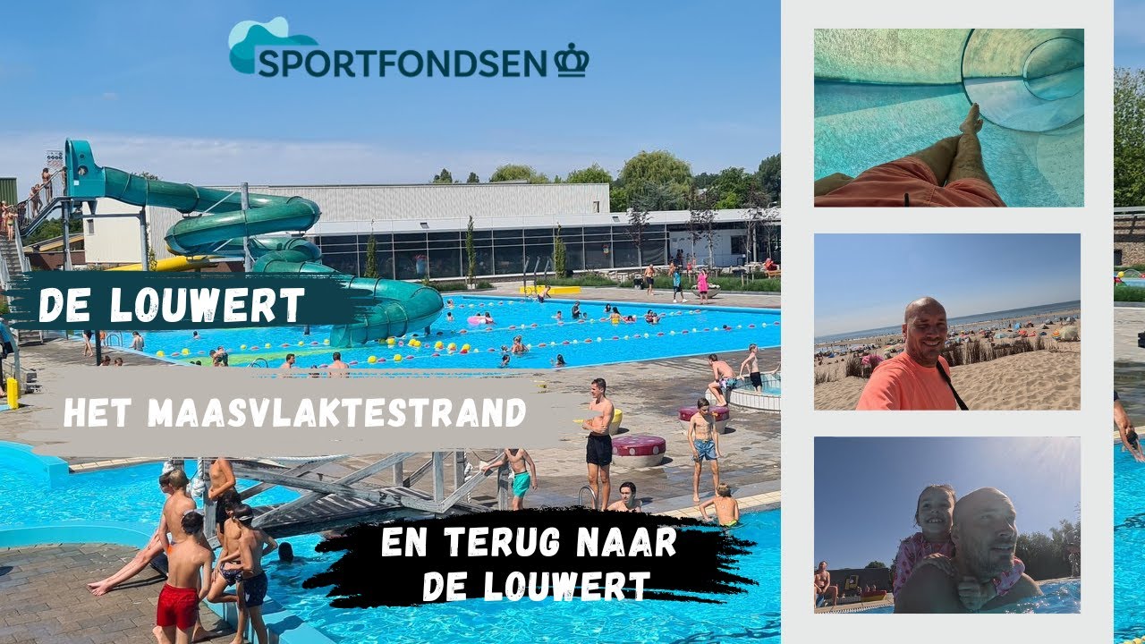 Sportfondsenbad de Louwert! Maasvlakte strand en terug naar de Louwert🌊🌞