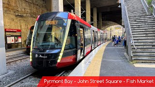 Sydney Light Rail Vlog 63: Pyrmont Bay - John Street Square - Fish Market