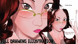 Full drawing illustration in 15 minutes