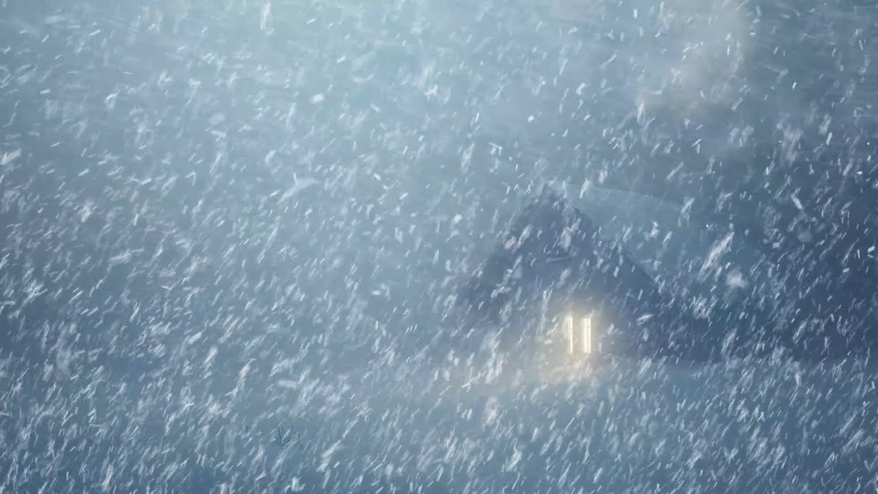 Peaceful Winter Storm Sounds | Relaxing Howling Wind and Blowing Snow ...