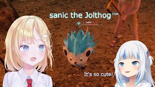 Download lagu [Hololive EN] Ame saves a 𝘤𝘰𝘰𝘭 pal on the way to Goomba beach, and Gura immediately wants one too