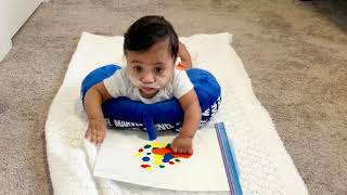 Mess Free Sensory Painting Done By Our Son Meven