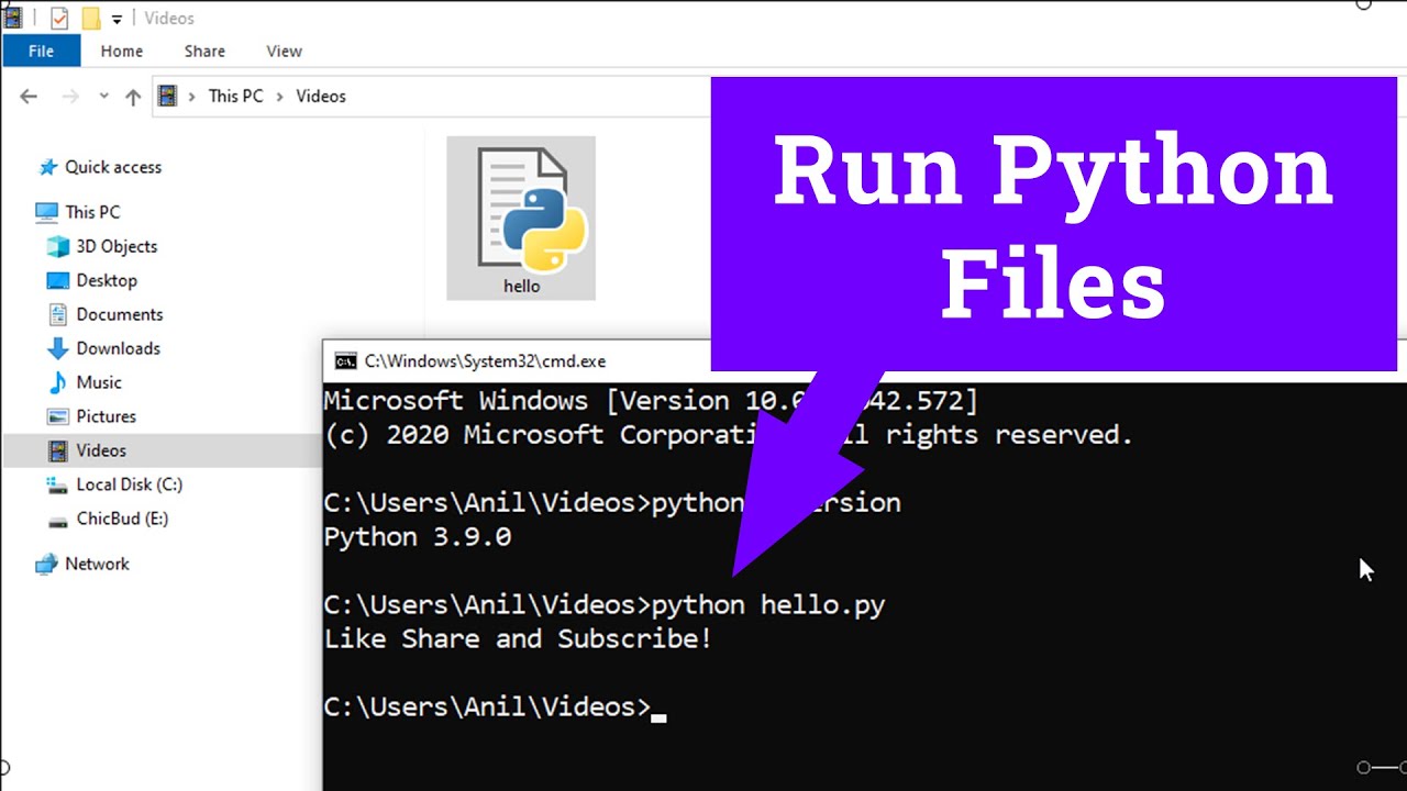 How to Run a Python ( .py ) File in Windows 10