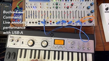 Annotated performance: Buchla 208c Easel Command with USB A host avant-garde electronic music