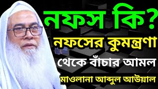 নফ্স কি? নফসের কুমন্ত্রণা থেকে বাঁচার আমল || Sheikh Maulana Abdul Awal Sahib new bangla waz 2023