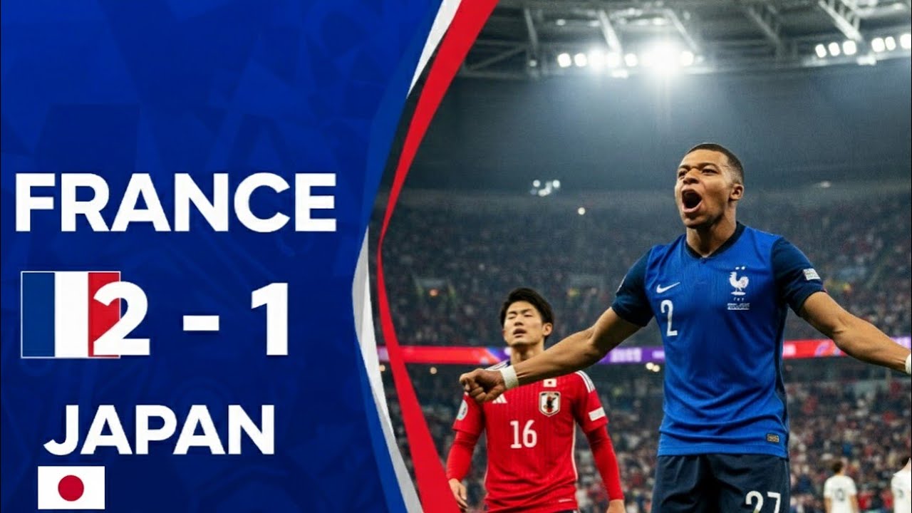 FRANCE VS JAPAN FOOTBALL MATCH FULL VIDEO (FRANCE WIN MATCH) - YouTube