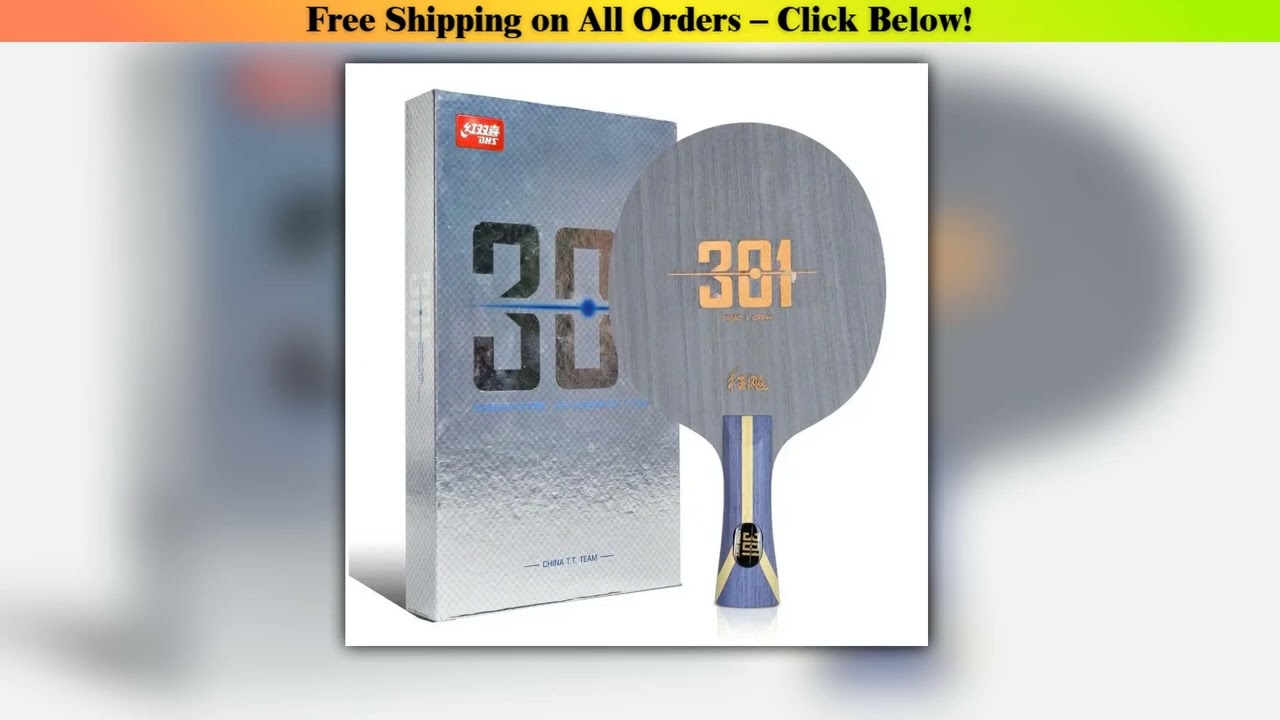DHS Hurricane 301 H301 Table Tennis Blade 5 Wood 2 AC Offensive Carbon Ping Pong Blade for Chinese