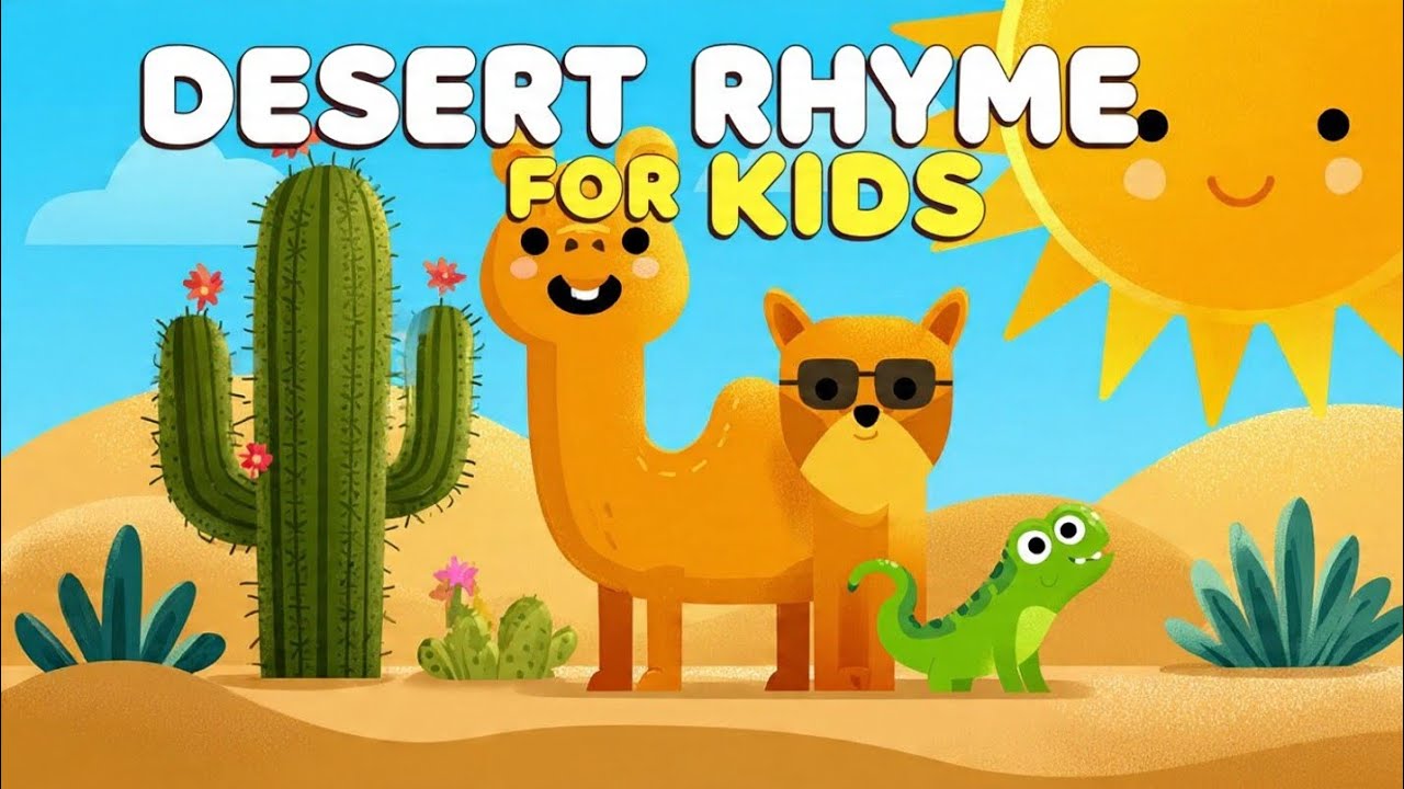 DESERT RHYME FOR KIDS 🏜️ | FUN AND Joyful Nursery Rhyme For Kids