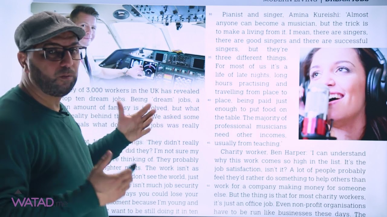 شرح الدرس الأول من الوحده السابعه بعنوان (القطعه الاولى +الكلمات +تمارين القطعه) أ- سامر أبو الرب