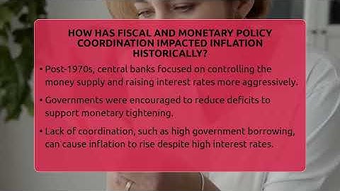 How Has Fiscal And Monetary Policy Coordination Impacted Inflation Historically?