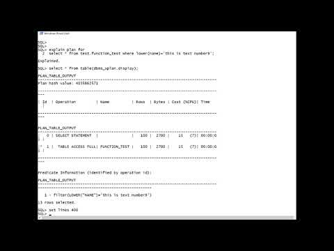 Practical use of Function based index in Oracle database