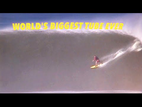 (4K)  - RECORDS THE LARGEST WAVES/TUBE EVER SURFED |  IS THIS THE WORLD'S BIGGEST TUBE RIDE EVER????