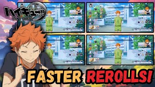 Famous REROLLING JUST GOT EVEN EASIER! Multi-Instance Guide | HAIKYU!! FLY HIGH Profile