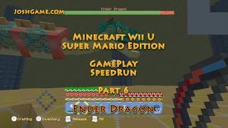 (6) Ender Dragon Super Mario Speedrun Part 6 (Minecraft Wii U)