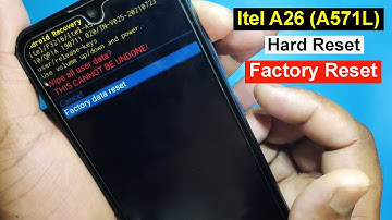 Itel A26 Hard Reset Pattern Unlock | Itel A26 (A571L) Factory Reset Without Pc 2022
