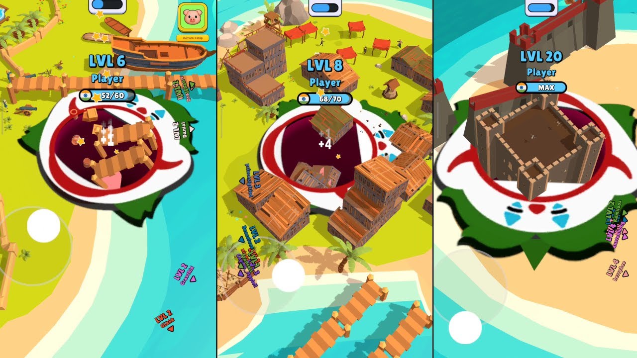 Hole.io - Gameplay Walkthrough Part 2 Tutorial NEW Mobile Game (Android,ios)